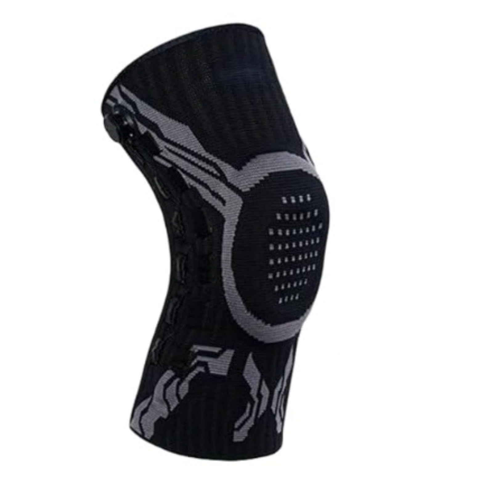 Vilaoknie Bandage Mit Drehverschluss, Verstellbare Kniebandage Mit Patellarschutz Für Sport Und Alltag (Schwarz - rechts,XXL)