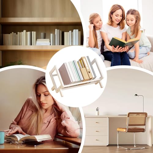 Support de livre de bureau inclinable avec rangement multicouche