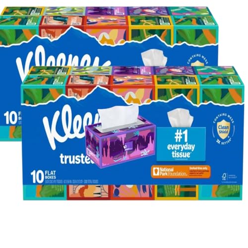 Facial Care Tissues, 2-Ply, 230 Count, 10 Pack (2 Pack)