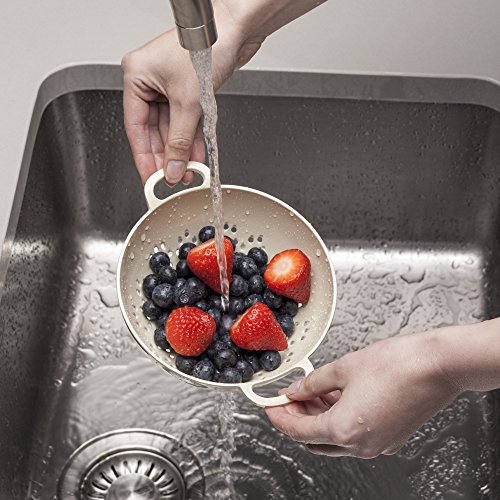 Zeal Colander Small (6”/15cm), Melamine, Cream, 19.5 x 15 x 7.5 cm - Image 3