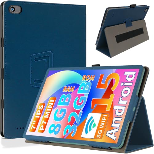 HEFENGKU ���J���^�ی�J�o�[ For VASOUN p7 �P�[�X�o�[ 7�C���` Android �^�u���b�g�P�[�X �y�����[�\ �l�C�r�[ | ���� PU ���U�[ Android 8�C���`�^�u���b�g�J�o�[ �p�x���� ���C�z�� �y�����[�\ �ϏՌ� �C