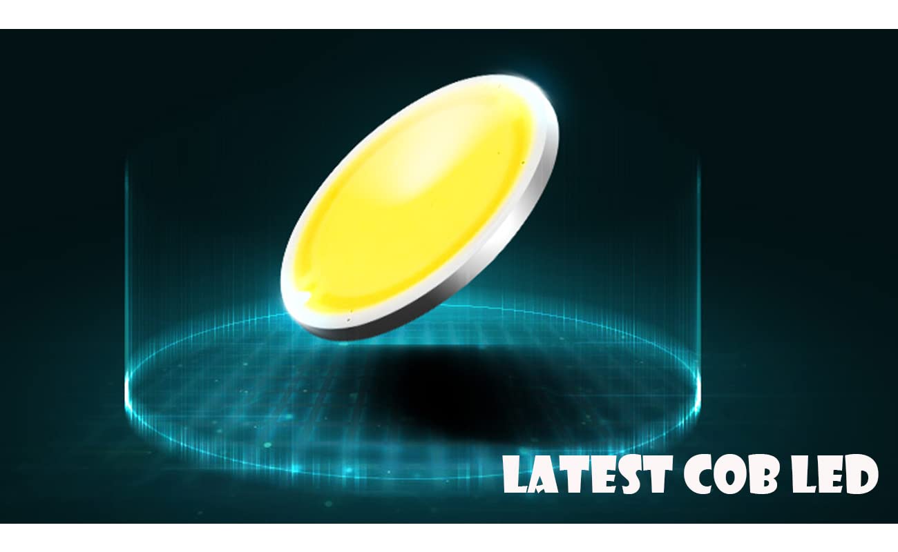 SKIVTGLAMP Accent Uplight 7W COB LED Stepless Dimming Adjustment Remote Control Spotlight Light with Foot Pedal Switch Whtie Cord Flexibly Extra Light Rotating for Plants Landscape 3 Lights