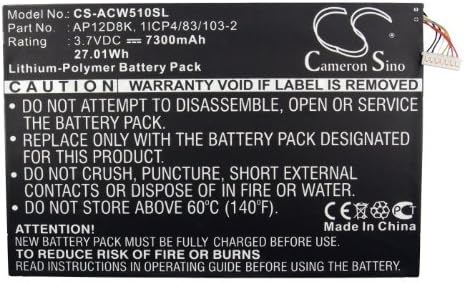 Cameron Sino NEW Replacement Battery Fit for Acer(7300mAh / 27.01Wh)