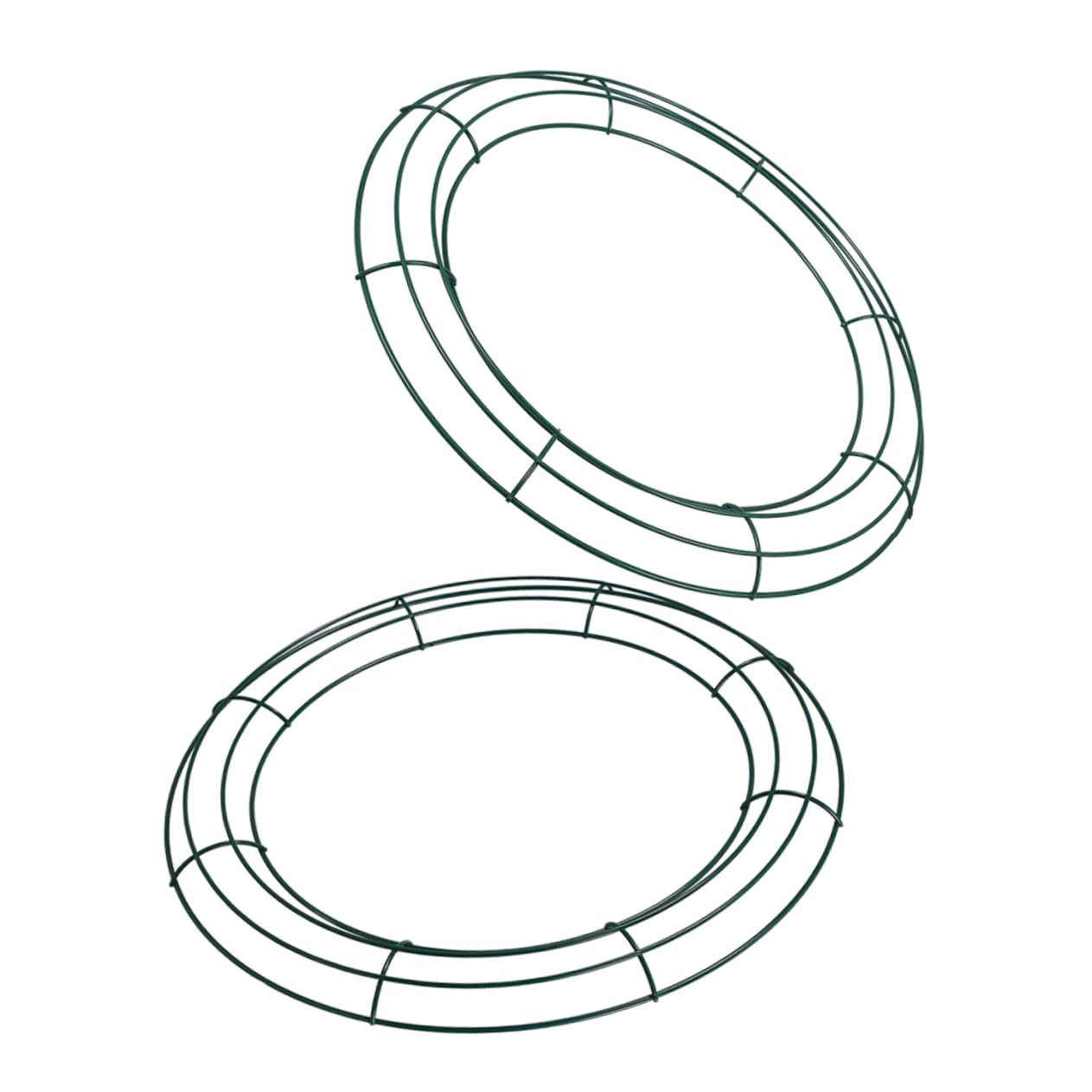 GRIRIW 2pcs Wreath Frame Floral Hoop for Christmas Valentine Day and Party Decorations Sturdy Base for Creative Arrangements and Personalization