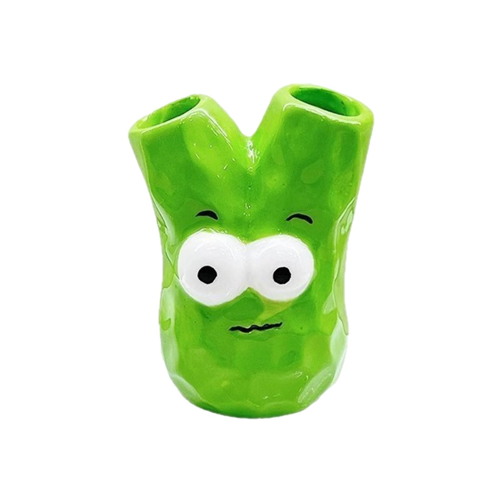 Scallion Shaped Toothbrush Holder Resin Decoration Gift Ideas Friend Family Bathroom Organization Accessory Desk Storage Solution