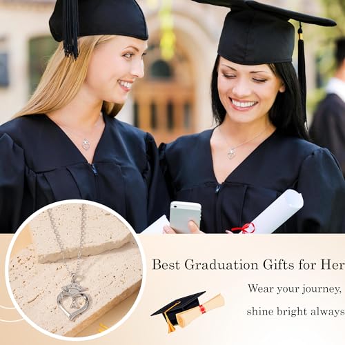 Graduation Gifts, Graduation Gifts for Her Initial Necklaces for Women Class of 2025 Gift Letter A - Z High Shool Senior Master Degree Graduate Necklace for Daughter Sister Granddaughter Girlfriend