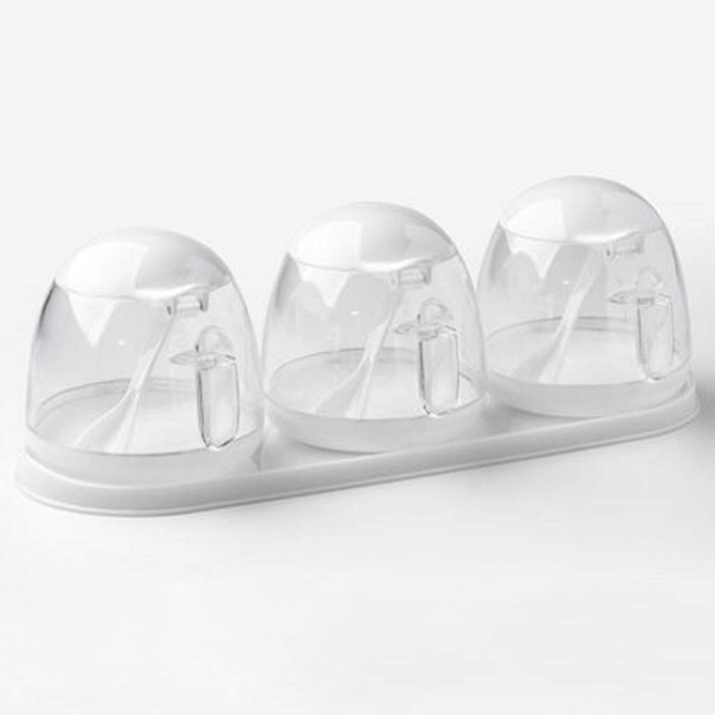 IANSHFKN Seasoning Box Edible Salt Sugar Storage Bracket Plastic Jar Bottle Kitchen Tool