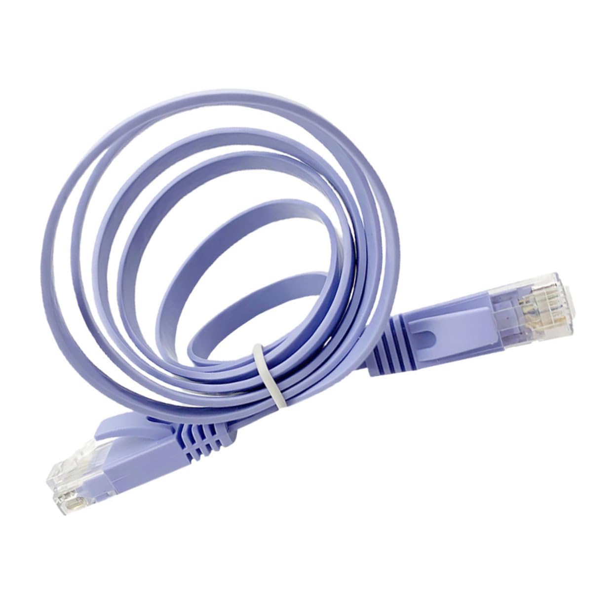 FONDOTIN 1Pc Flat Ethernet Cable Ultra Thin Network Cable High Speed Modem Connection Durable Water Resistant for Router Gaming and Home Office Use
