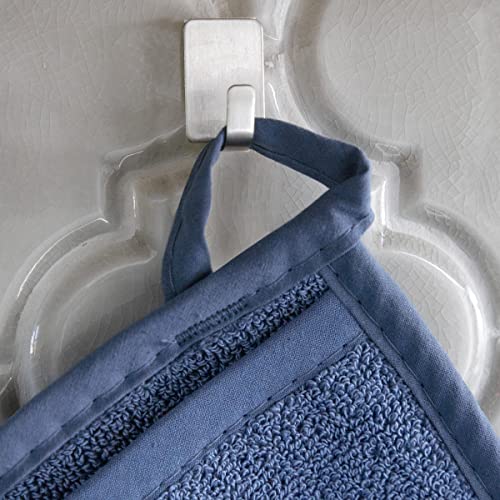 image for 100% Cotton Terry Pot Holders for Kitchen, Machine Washable, 2-Pack, 8