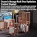 UNZERO Art Storage Rack, Art Canvas Storage, Canvas Boards Rack Art Storage with Handle & Caster Wheels for Drawing Board, Panel, Paper Pad for Art Studios, Artworks, Gallery