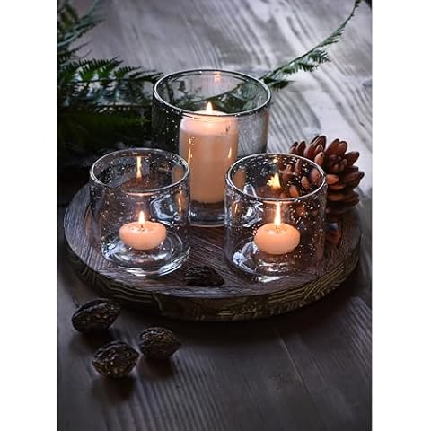 ARIAMOTION Glass Candle Holder Set Cover