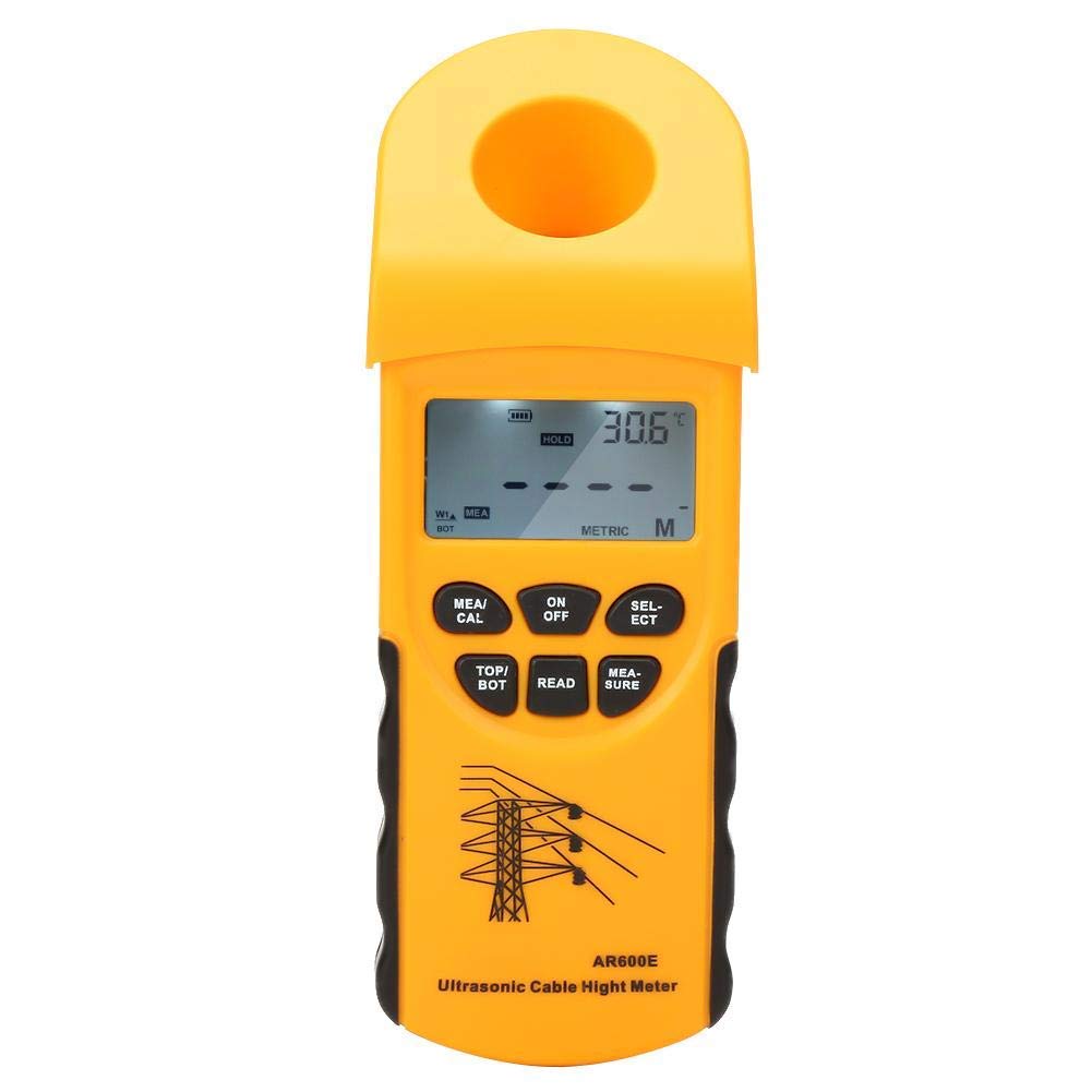 Smart Sensor AR600E Mesureur de Hauteur de Câble à Ultrasons 0,5% ± 2D Haute Précision 6 Mètres de Câble avec écran LCD