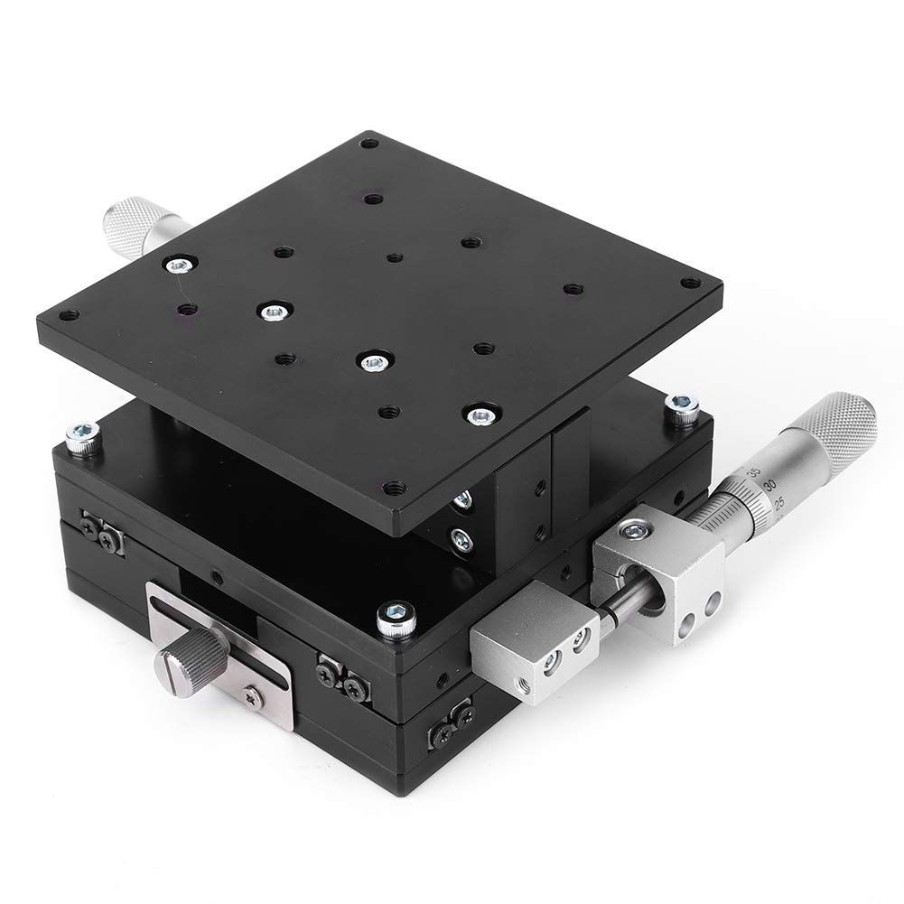 XYZ 3-Axes Trimming Linear Stage Tuning Sliding Table 90 x 90mm for Production Machinery Testing Equipment