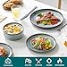 vancasso PLAYA Plates and Bowls Sets, 18 Pieces Light-Blue Dinnerware Sets for Kitchen, Reactive Glaze Dishes Set for 6, Dishwasher and Microwave Safe