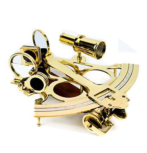 Image of Nautical Brass Polished & Antique Marine Navigation Sextant | Nagina International