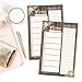 Hadley Designs Rustic Floral Weekly Meal Planning Calendar Grocery Shopping List Magnet Pad for Fridge, Family Pantry Food Menu Board Organizer, Week Diet Prep Planner, Dinner Notepad