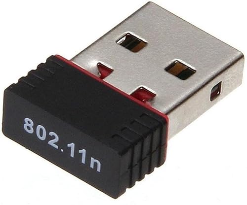 1Pc Black Free Driver 100 Mbit/s USB Wi-Fi Adapter 5 GHz Antenna WiFi Adapter USB Ethernet Adapter PC Wi-Fi LAN Dongle Wi-Fi Receiver, USB Wireless Adapters, Network Adapters