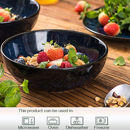 24-Piece Ceramic Dinnerware Set For 6, Ceramic Dinner Plates, Salad Plates, Bowls Set, Coffee Mug Set, Microwave, Oven, And Dishwasher Safe, Scratch Resistant, Suitable For Home, Party, Restaurant #TOP4