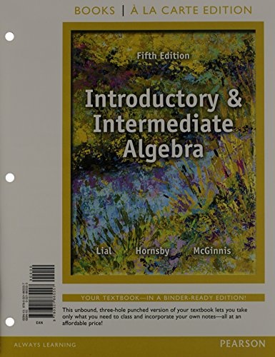 Introductory and Intermediate Algebra, Books a la Carte Edition Plus NEW MyLab Math with Pearson eText -- Access Card Pa
