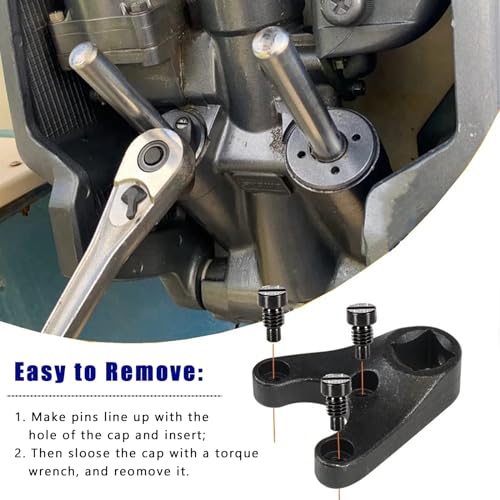 Image of Outboard Trim Tilt Pin Wrench Tools Set MT0004 & MT0006 & MT0009 fit for Yamaha Suzuki Johnson Evinrude, Remove Trim /Tilt Caps or Seals on Hydraulic Steering Cylinders (3 sets)