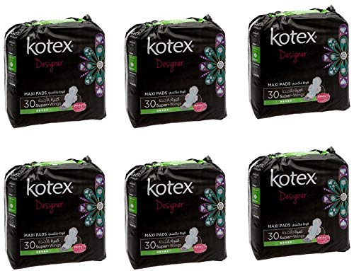 Kotex Maxi Super with Wings 6 × 30 Pads
