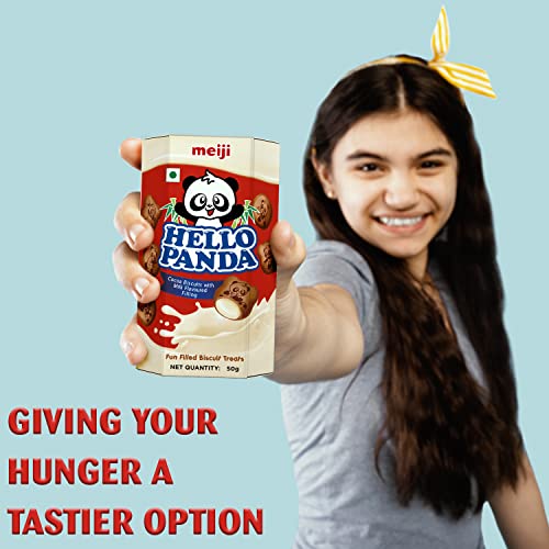Image of meiji Hello Panda Biscuits(50 G(Pack Of 10), Cocomilk), 300 Grams