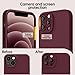 Kiresen Magnetic for iPhone 13 Pro Max Case with Screen Protector - Wireless Charging Compatible - Upgraded Camera Protection - Silicone Protective Phone Case for iPhone 13 Pro Max - Plums Color