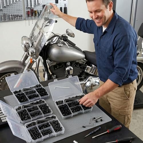 Kit completo de carenado para motocicleta fijaciones aluminio parabrisas M5 M6 M7 M8 6