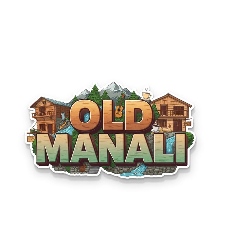 Image of Old Manali Fridge Magnets, Glossy Finish, Stylish Magnet for Fridge, Wardrobe & Metal Surfaces