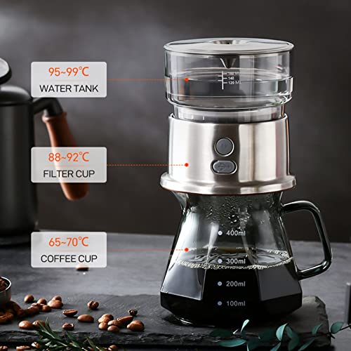 VGAGV Máquina De Café por Goteo Eléctrica Estadounidense, Máquina De Café Inalámbrica con Filtro De Café De Elaboración… - Imagen 4