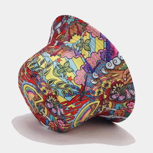 Image of Quanhaigou Bucket Hat for Men Women,Packable Reversible Printed Sun Hats,Fisherman Outdoor Summer Travel Hiking Beach Caps