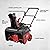 PowerSmart Single-Stage Gas Snow Blower, 21-Inch, 7.0HP 4-Stroke Engine, Durable Structure, Red/Black Design, Compact and Stable, Easy to Maneuver, Efficient in Clearing Large Areas of Snow