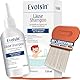 Evolsin® 120ml Läuseshampoo & Läusekamm für Erwachsene & Kinder ab 6 Monaten – bei Befall von Haaren mit Nissen & Kopfläusen – Läusemittel schonend für die Kopfhaut – wirkt in 15 Minuten