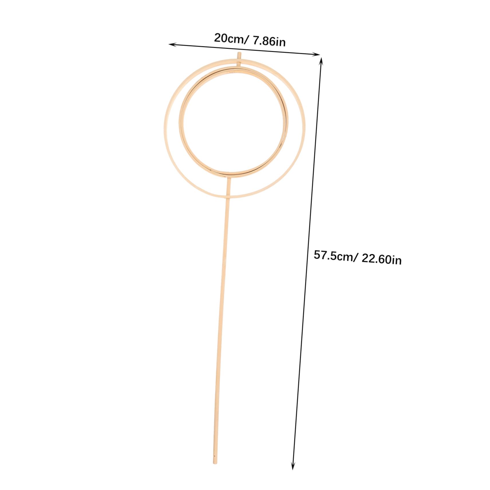 ERINGOGO DIY Round Fan Frame Chinese Vintage Style Hand Fan for Craft Class Dec