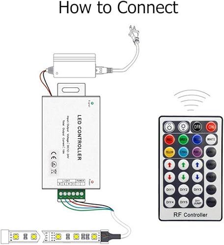 Miniatura 5 de JOYLIT 28 teclas LED RF RGB control remoto para RGB SMD 3528 5050 LED tira de luces LED controlador entrada DC12V 30A