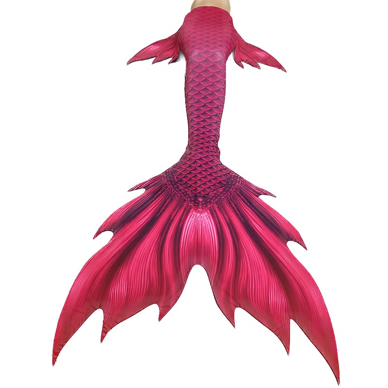 Maillot de bain queue de sirène fuchsia pour entraînement mer