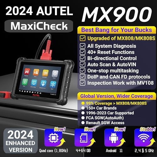 Autel AUTELMX900 Maxicheck Mx900 Obd2 Scanner, Same As Autel Maxicome Mk900 All System Diagnostic Scan Tool thumb #1