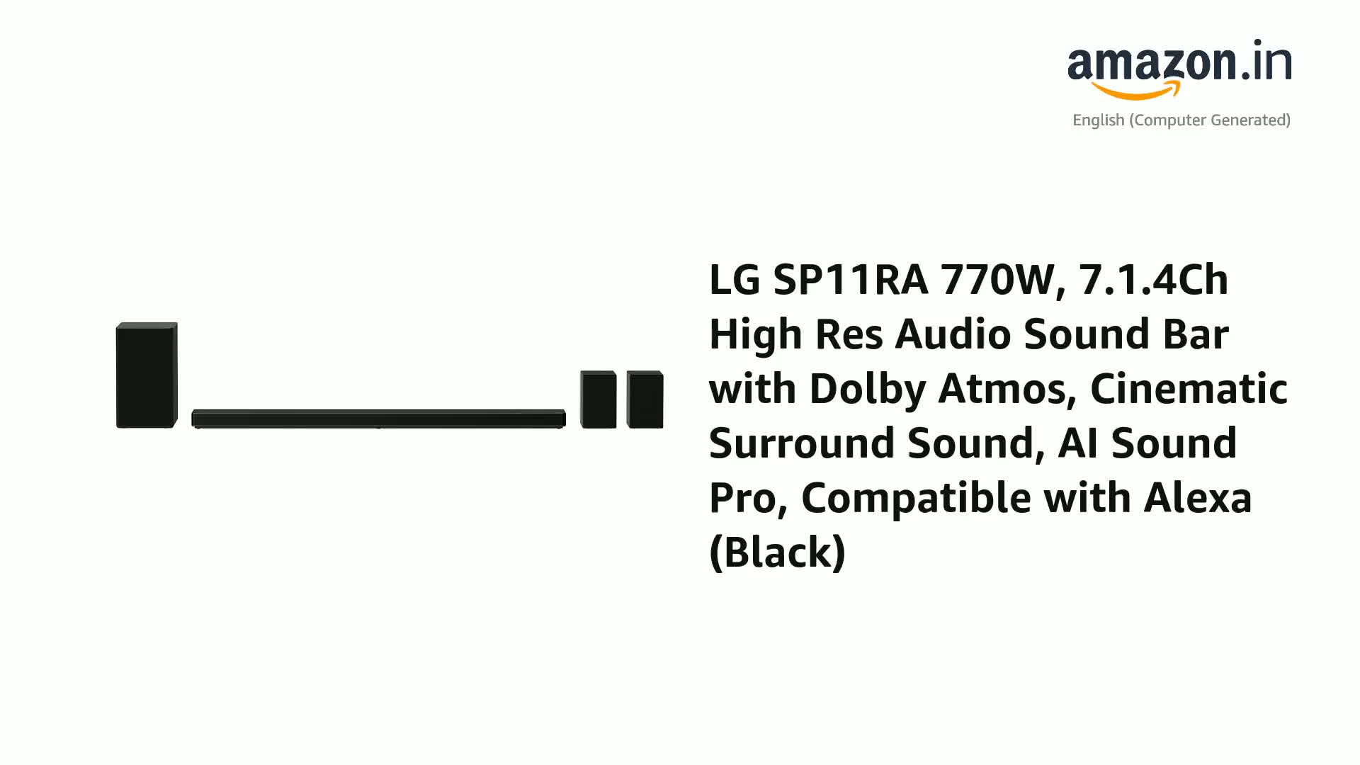 LG SP11RA 770W, 7.1.4Ch High Res Audio 