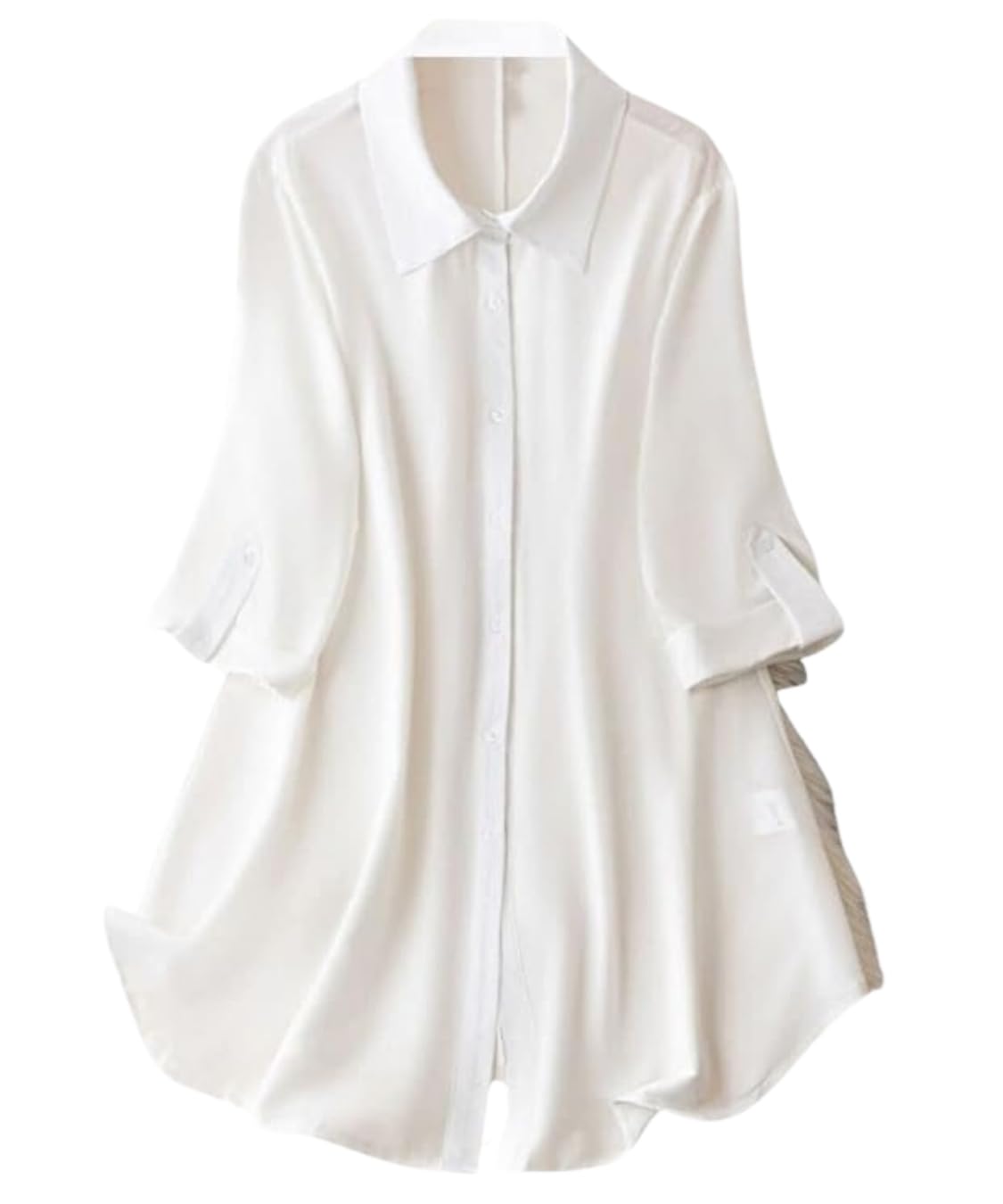 Women's Shirt Dress | Knee Length Dresses | Loose Fit | Button-Down | 3/4 Sleeve | Vacation Outfit (Pack of 2 | Value Pack)