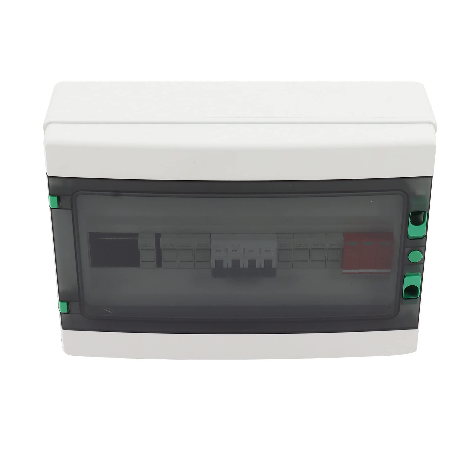 Yosoo Health Gear Skrzynka Przyłączeniowa DC PV Skrzynka Przyłączeniowa z PVC 1000 V 4 Wejścia 1 Wyjście IP65 Montaż Naścienny z Bezpiecznikiem DC Ochrona Przeciwprzepięciowa Łatwe Okablowanie dla