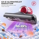 Mite Removal Mattress Vacuum Cleaner with UV Light for Bed Bugs, 10KPa Suction, LED Screen, HEPA Filter, Bed Mattress Cleaning Machine Vacuum Dust Mites Cleaner Handheld Cordless Vacuum for Bed, Sofa - Image 2