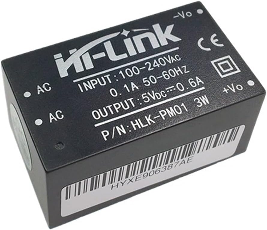 100pcs/lot 3W 5V 0.6A AC DC Power Supply HLK-PM01 Isolated Module Smart Home High Efficiency