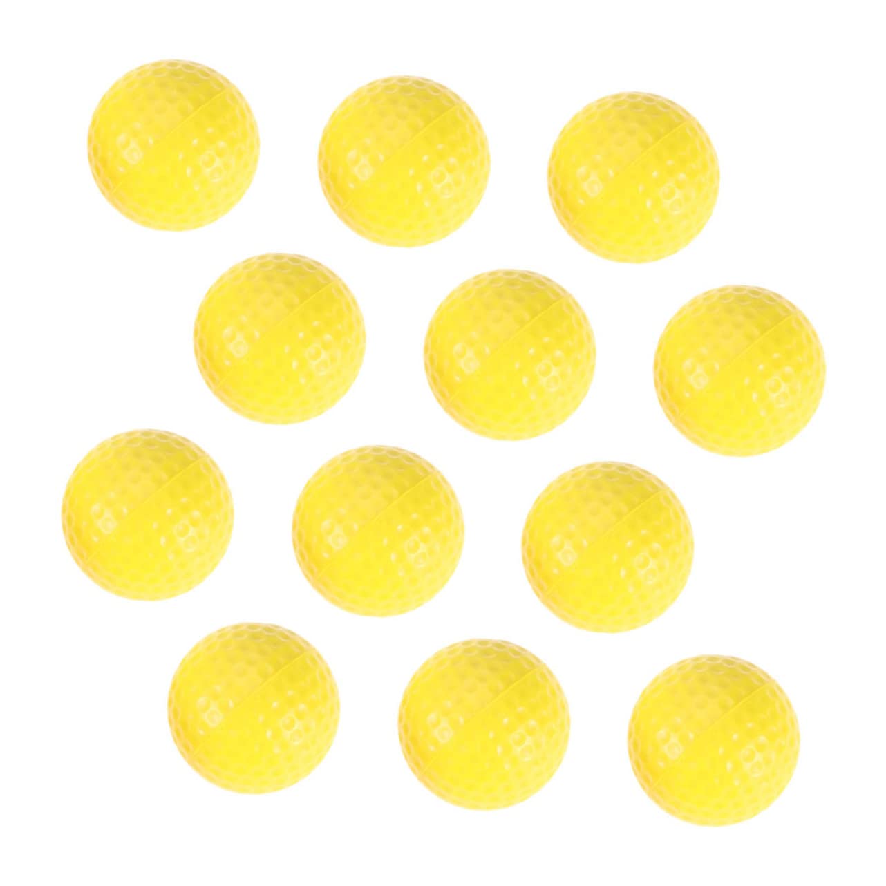 BCOATH 12pcs Lightweight Golfing Practice Balls for Training for Swing Chip Putt Exercises for Adults Golfing Practice