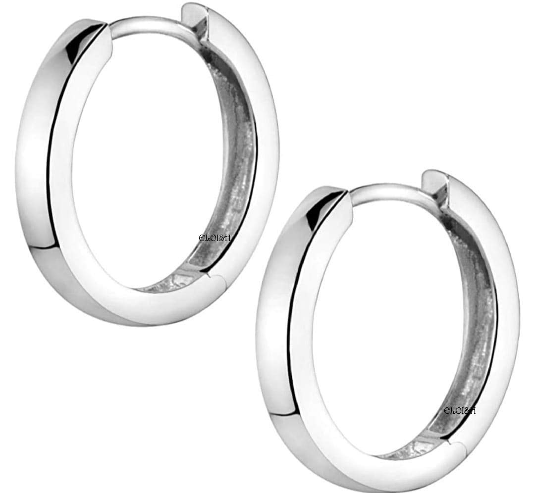 Eloish Sterling Silver Earrings for Men and Women. Sterling Silver Hoop Earrings. Unisex Earrings. (B08SL6L8R2) Amazon Price History, Amazon Price Tracker