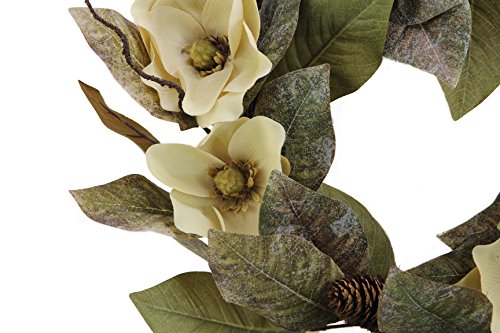 Admired By Nature 24" Magnolia Pine For Home Office Front Door Wreath, Wall Hanging Arrangement Decoration #TOP1