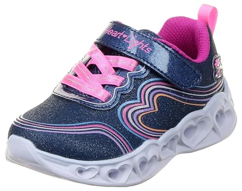 Skechers Bébé Fille Heart Lights les baskets lumineuses pour s'amuser au parc en 20.5