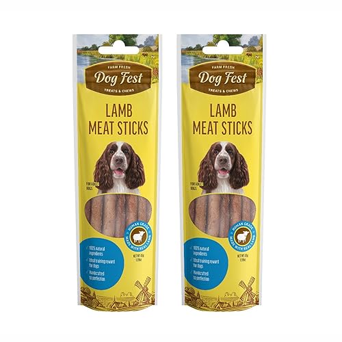 Image of Barkbutler x Dogfest Meat Sticks Lamb, Dog Treat Combo Pack (45gx2)| Protein Packed, Made with Natural Ingredients |0% Artificial Flavours, Colours or Preservatives|Select Grade, for All Adult Breeds