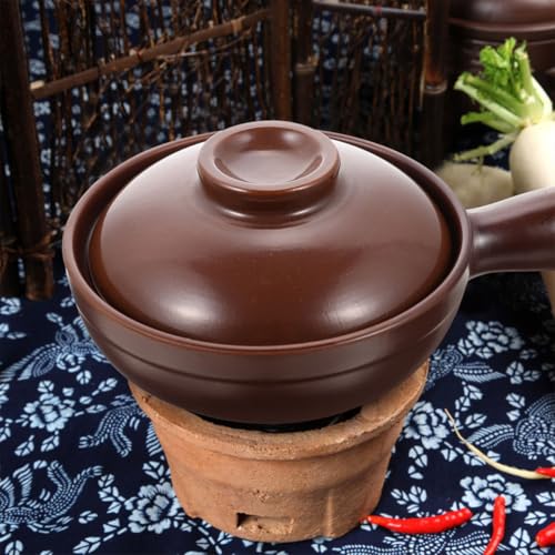 Olla de cerámica resistente al calor con asa ergonómica para cocina de casa o restaurante 8