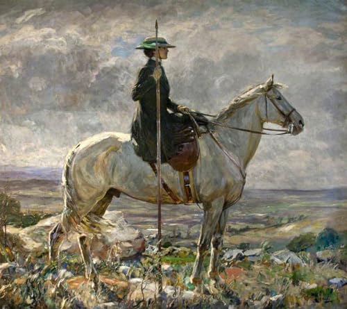 Lienzo L'amazzone John Lavery cuadro de 60x90cm para decoración de paredes de salón