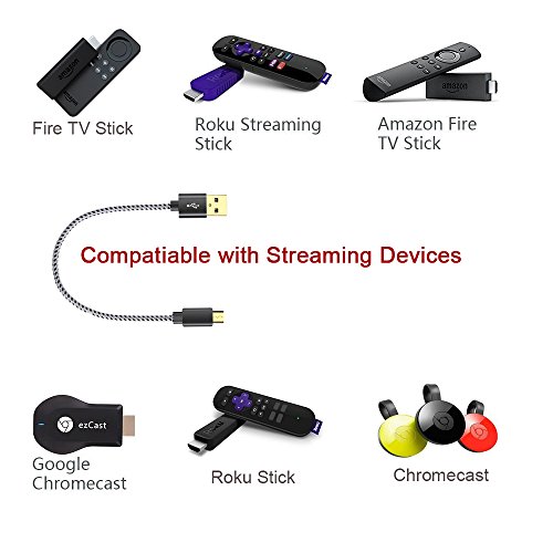 Cable USB para Fire Stick, cable de alimentación para Amazon Fir